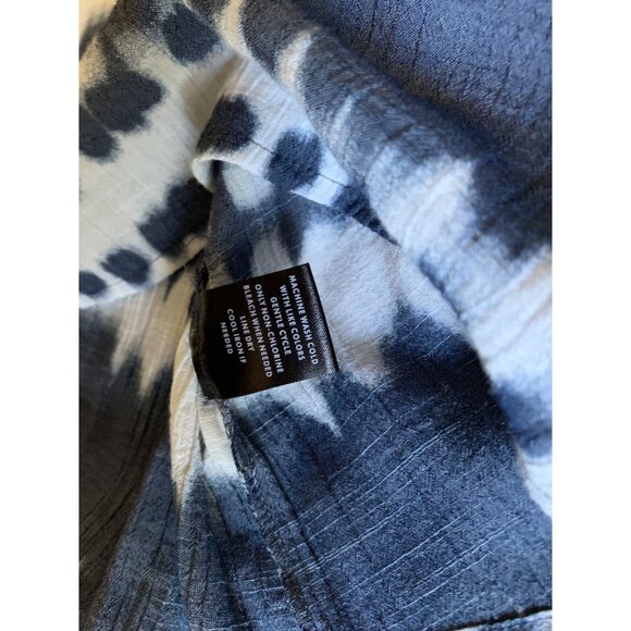 Lee Womens XLarge Tie-Dye Long Sleeve Blouse Polyester/Rayon - Picture 6 of 8